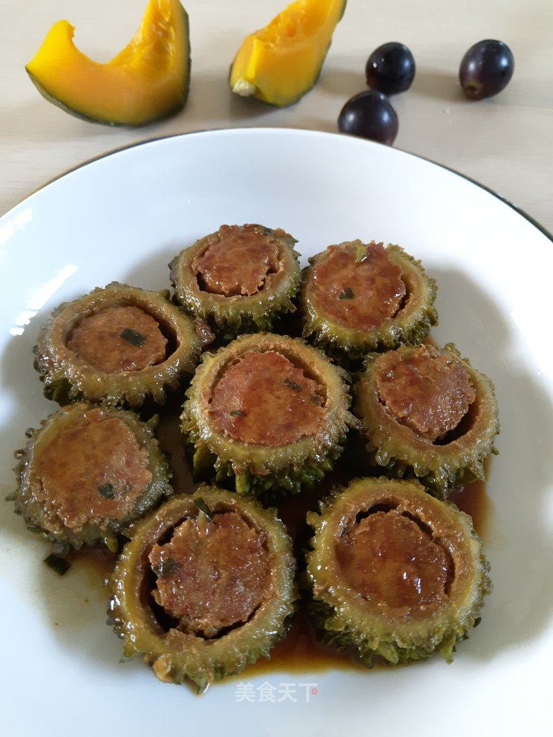 苦瓜酿肉的做法_苦瓜酿肉怎么做_柠檬小厨～～的菜谱_美食天下