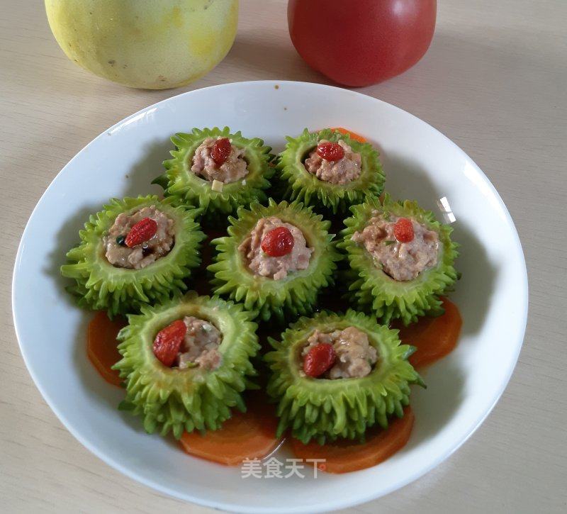 蒸苦瓜酿肉的做法_蒸苦瓜酿肉怎么做_柠檬小厨～～的菜谱_美食天下