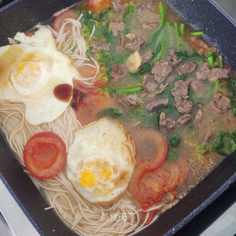 牛肉番茄炒蛋面的做法_牛肉番茄炒蛋面怎么做_大梓渝🐠210316的菜谱_美食天下