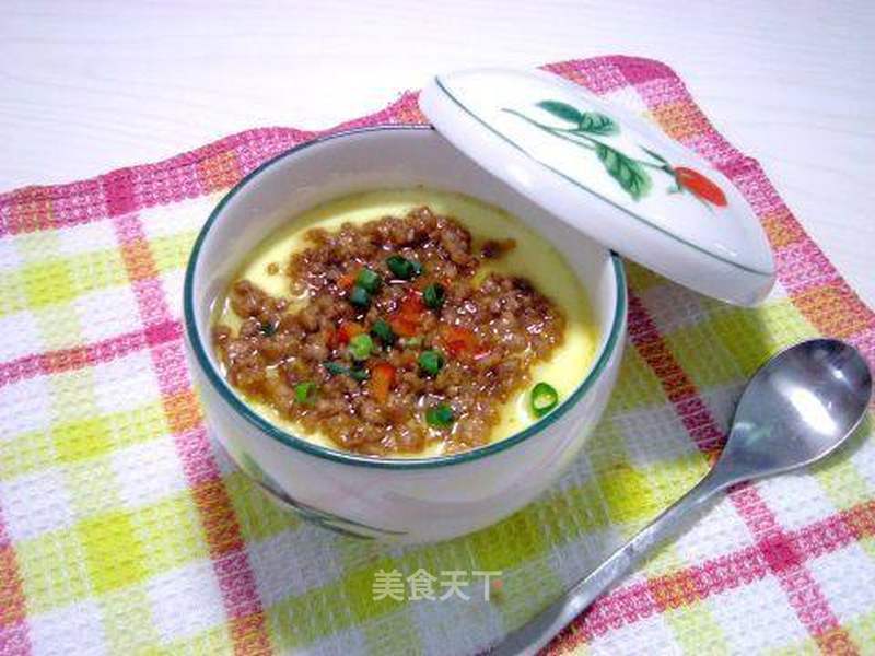 肉末鸡蛋羹的做法_肉末鸡蛋羹怎么做_曦雅妈妈美食的菜谱_美食天下