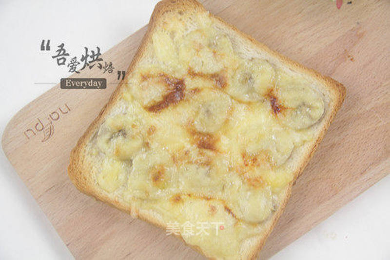 香蕉芝士面包片的做法_香蕉芝士面包片怎么做_吾爱烘焙的菜谱_美食天下
