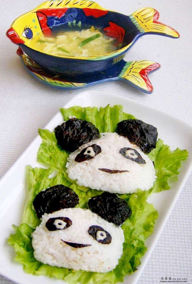 卡通肉松饭团的做法_卡通肉松饭团怎么做_菜谱_美食天下