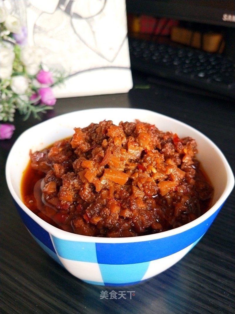 杏鲍菇牛肉酱的做法_私房杏鲍菇牛肉酱_杏鲍菇牛肉酱怎么做_春天DIY美食的菜谱_美食天下