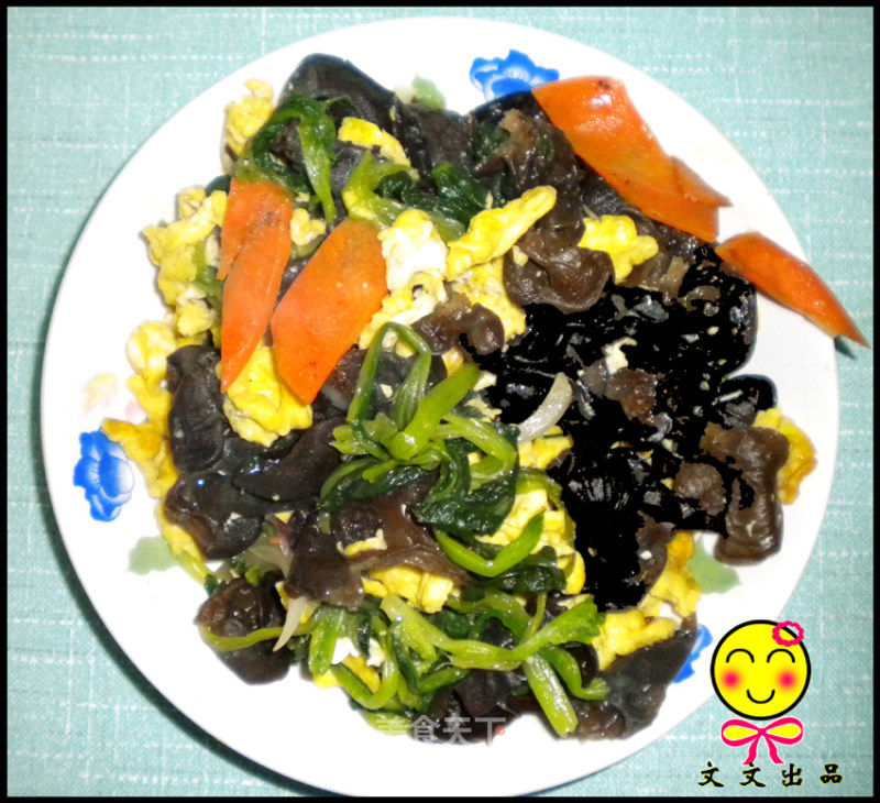 木耳菠菜炒鸡蛋的做法_木耳菠菜炒鸡蛋怎么做_菜谱_美食天下