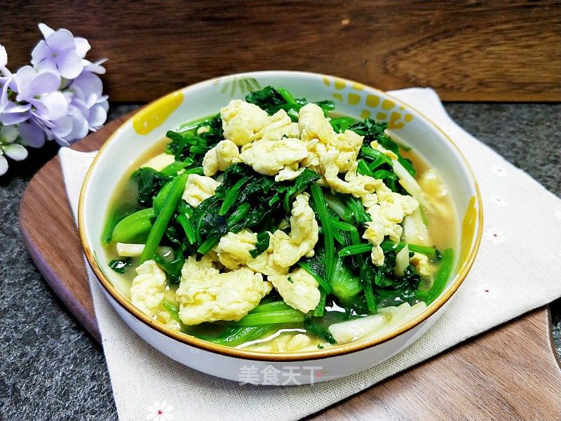 菠菜炒鸡蛋 的做法_菠菜炒鸡蛋 怎么做_宸·羽的菜谱_美食天下