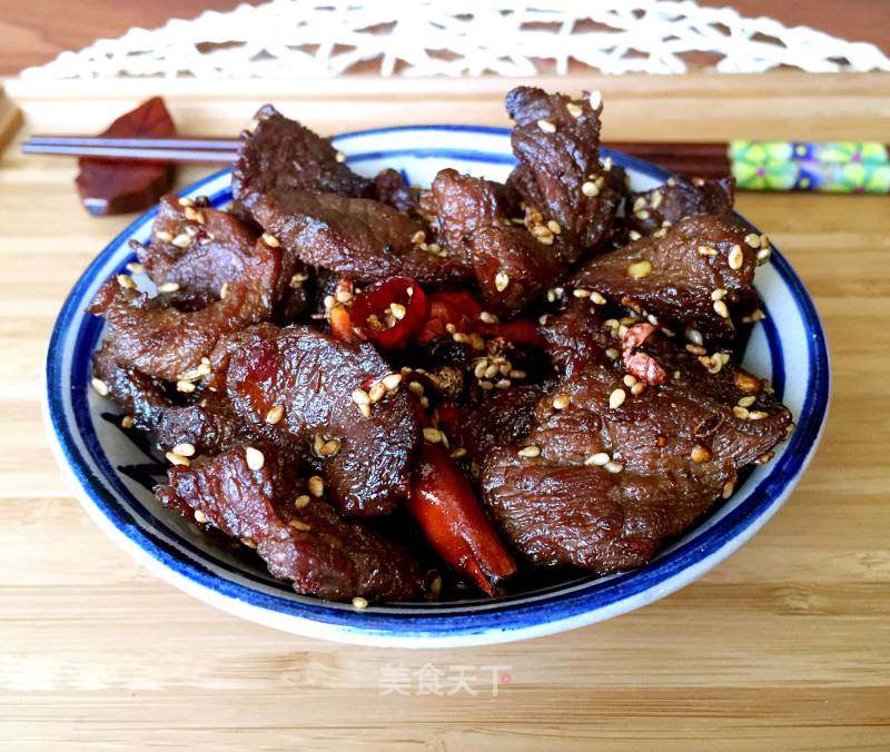 干煸麻辣牛肉干的做法_干煸麻辣牛肉干怎么做_得意忘形1010的菜谱_美食天下