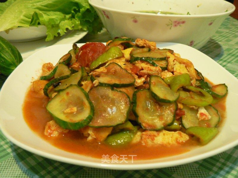 西红柿黄瓜炒鸡蛋的做法_西红柿黄瓜炒鸡蛋怎么做_菜谱_美食天下