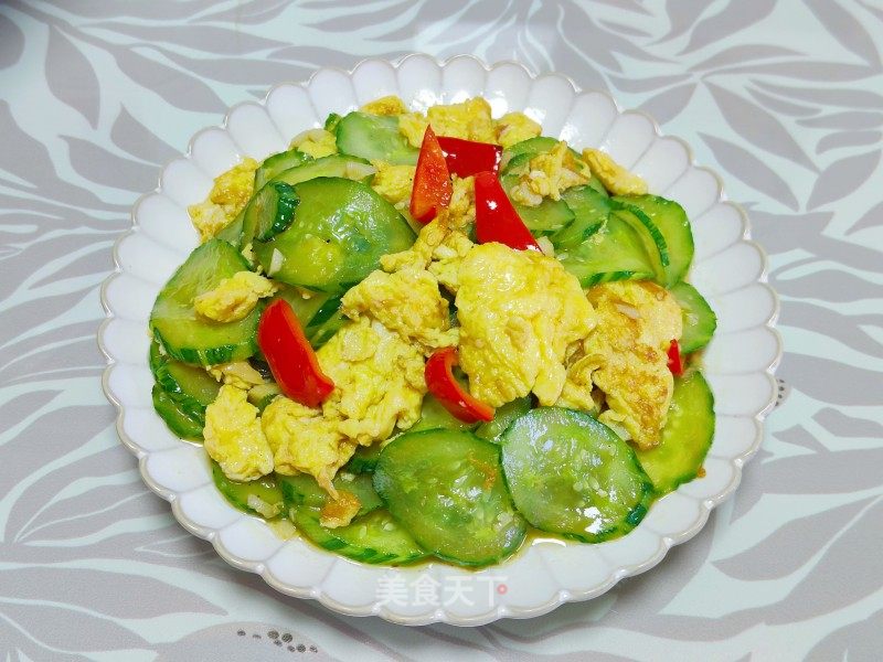 黄瓜炒鸡蛋的做法_黄瓜炒鸡蛋怎么做_宸·羽的菜谱_美食天下