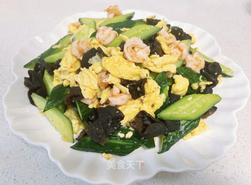 黄瓜鸡蛋炒虾仁的做法_低脂低卡~黄瓜鸡蛋炒虾仁_黄瓜鸡蛋炒虾仁怎么做_米菓Miguo的菜谱_美食天下