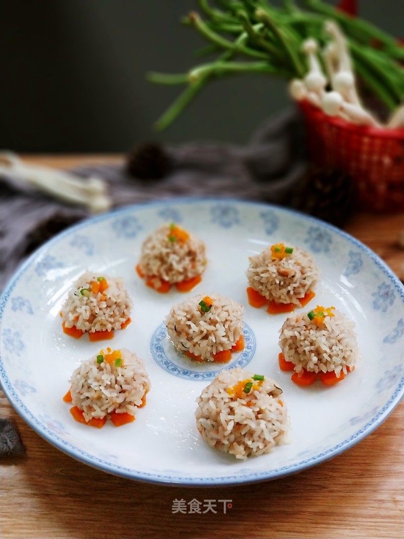 珍珠丸子的做法_珍珠丸子怎么做_清野小食的菜谱_美食天下