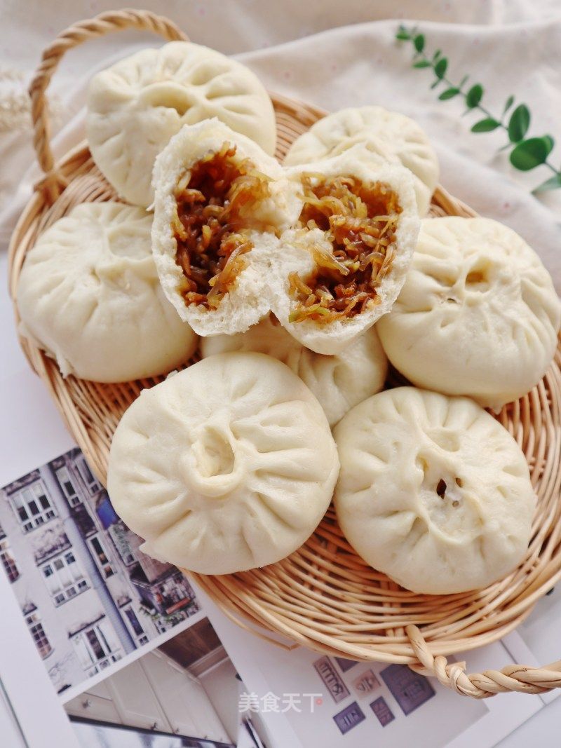 比肉还好吃的白萝卜粉条素包子的做法_比肉还好吃的白萝卜粉条素包子(内附调馅方法)_比肉还好吃的白萝卜粉条素包子怎么做_阳春白雪!的菜谱_美食天下