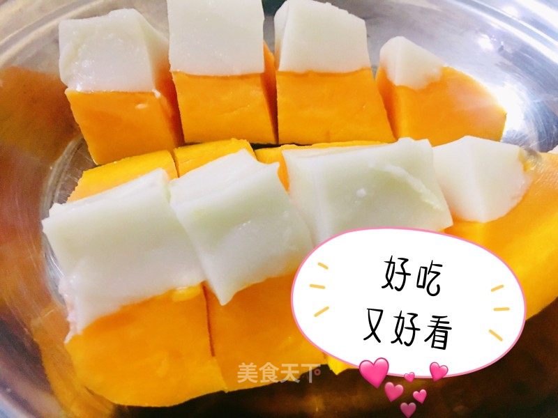 椰奶木瓜冻的做法_椰奶木瓜冻怎么做_默默茶的菜谱_美食天下