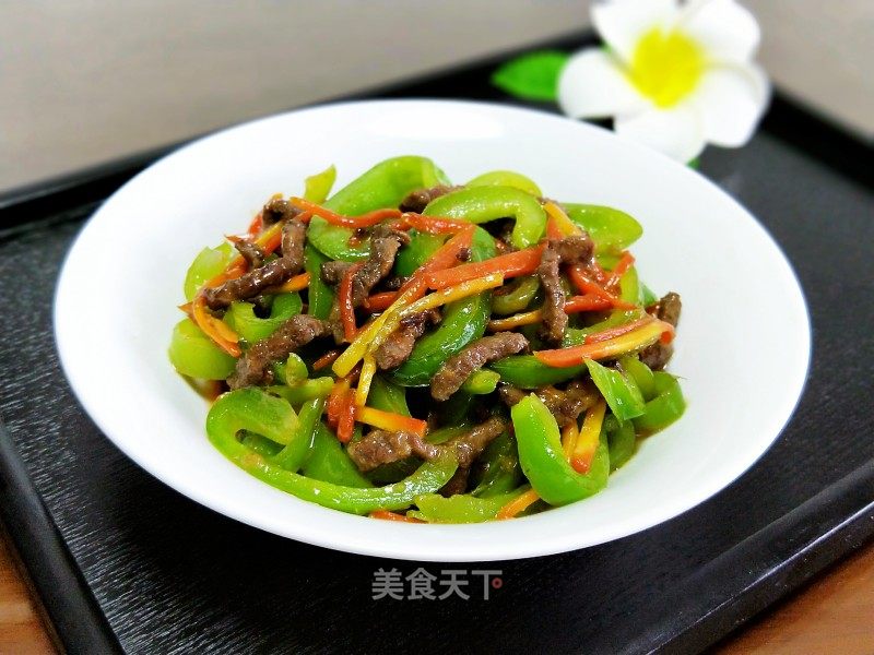 青椒炒牛肉丝的做法_青椒炒牛肉丝怎么做_宸·羽的菜谱_美食天下
