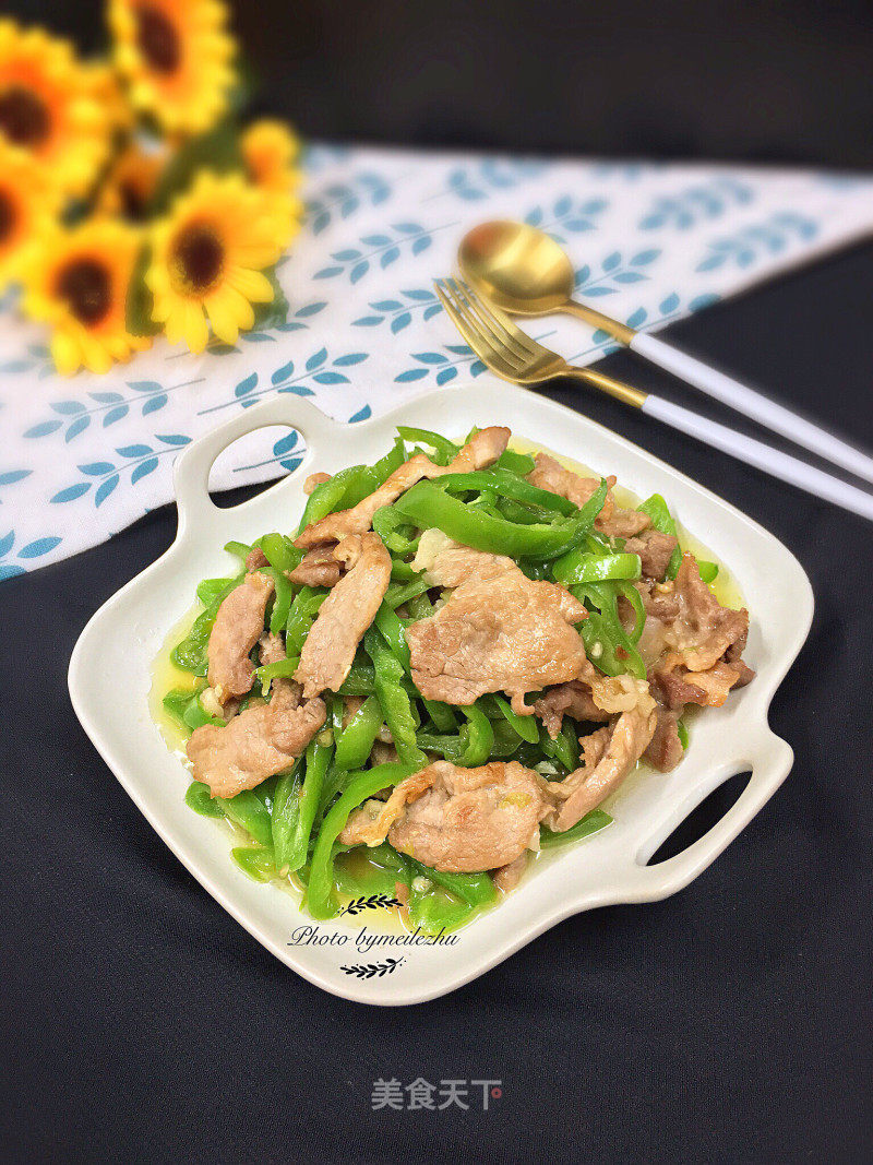 青椒炒肉片的做法_青椒炒肉片怎么做_美乐猪的菜谱_美食天下