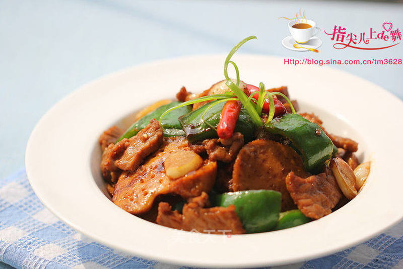 素鸡青椒肉片的做法_素鸡青椒肉片怎么做_斯佳丽WH的菜谱_美食天下