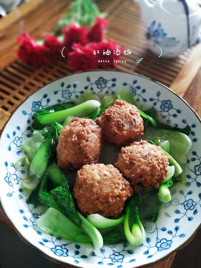 四喜丸子的做法_四喜丸子怎么做_红袖添饭*的菜谱_美食天下