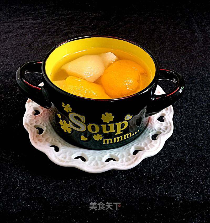 黄桃雪梨炖冰糖的做法_黄桃雪梨炖冰糖怎么做_梦桃缘的菜谱_美食天下
