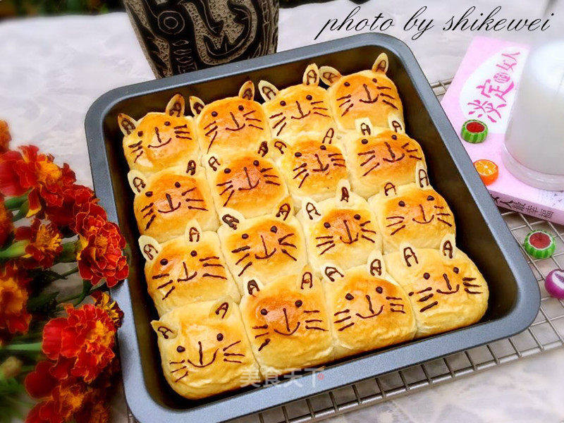 豆沙馅小猫挤挤面包的做法_小猫挤挤面包–豆沙馅_豆沙馅小猫挤挤面包怎么做_你说aaaa的菜谱_美食天下