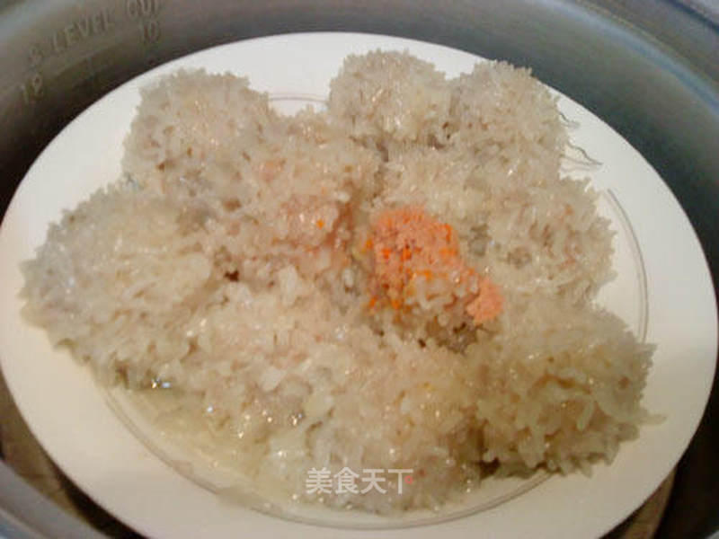 珍珠圆子的做法_珍珠圆子怎么做_红豆沙肉松的菜谱_美食天下