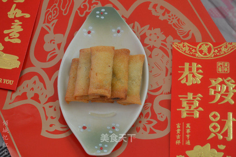 炸春卷的做法_炸春卷怎么做_胡桐小橘子的菜谱_美食天下