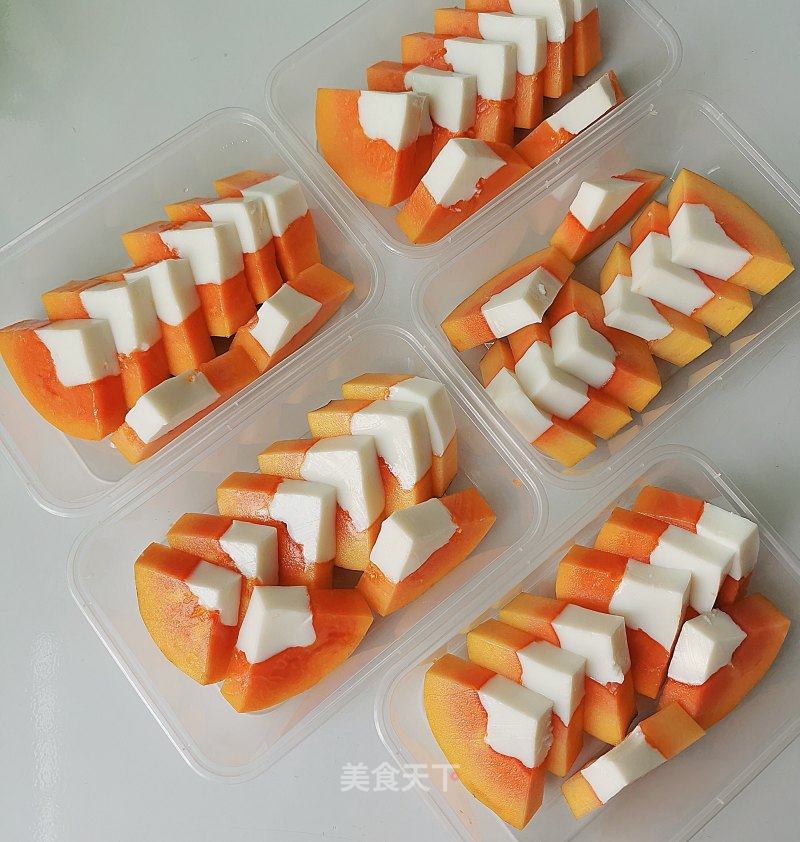木瓜椰奶冻的做法_木瓜椰奶冻怎么做_冰焰蓝心的菜谱_美食天下