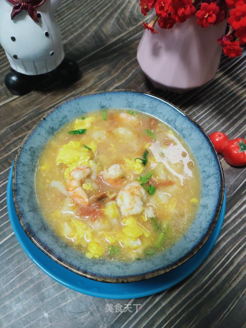 西红柿虾仁疙瘩汤的做法_西红柿虾仁疙瘩汤怎么做_雨中漫步_kRsJPX的菜谱_美食天下