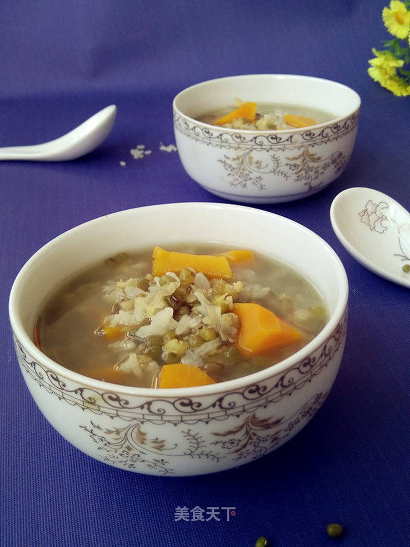 绿豆南瓜粥的做法_绿豆南瓜粥怎么做_尔东叶的菜谱_美食天下