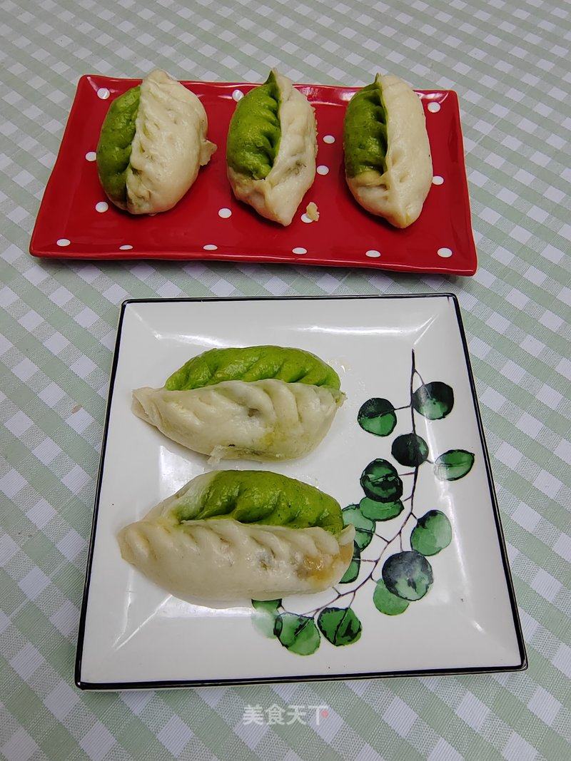 荠菜双色包子的做法_荠菜双色包子怎么做_金凤栖梧的菜谱_美食天下