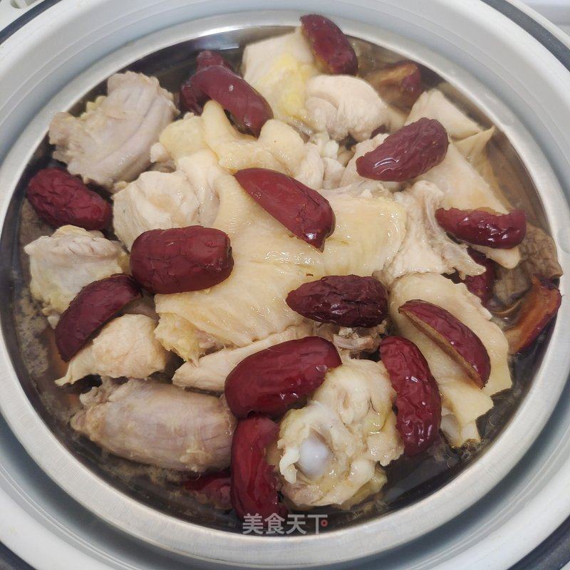鹿茸菇蒸鸡的做法_电饭煲一鹿茸菇蒸鸡_鹿茸菇蒸鸡怎么做_大梓渝🐠210316的菜谱_美食天下